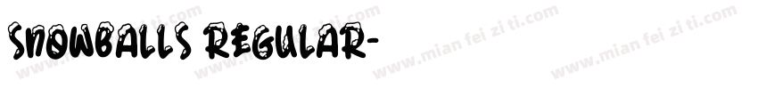 Snowballs Regular字体转换